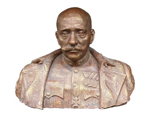 Bust of a High Ranked Austro-Hungarian Army Officer, Hungary, 1930s-HWV-944840