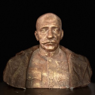 Bust of a High Ranked Austro-Hungarian Army Officer, Hungary, 1930s-HWV-944840