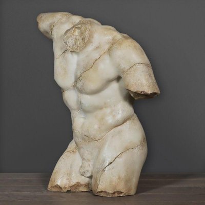 Bust of a Warrior in the Roman Style, 20th Century, Composite Material-WFS-1762565