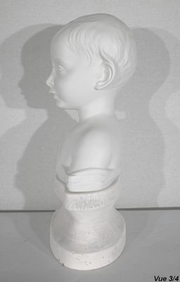 Bust of Child in Limoges Biscuit Porcelain, Early 20th Century-RVK-1395833