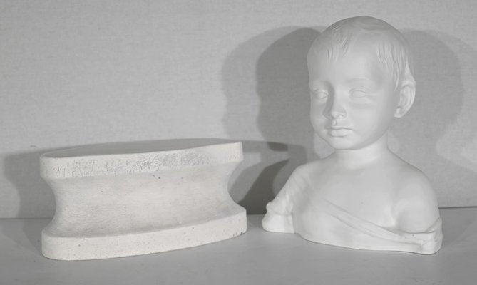 Bust of Child in Limoges Biscuit Porcelain, Early 20th Century-RVK-1395833