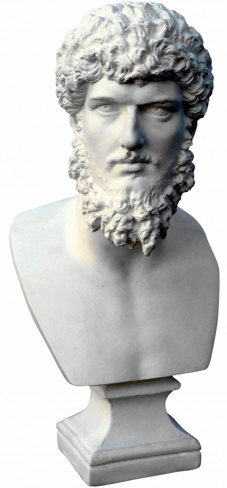 Busts Lucius Vero Small Plaster Bust by Europa Antiques, Set of 2