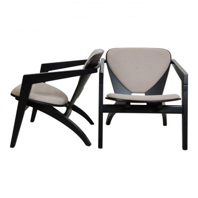 Butterfly Armchairs with Black Frame by Hans Wegner for Getama, 2000s, Set of 2-MTD-1411502