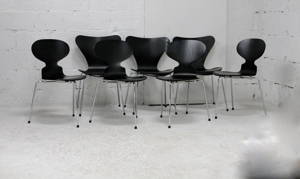 Butterfly Chairs by Arne Jacobsen for Fritz Hansen Edition, Set of 7