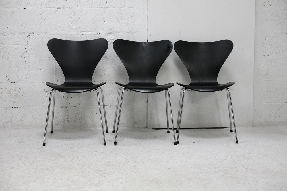 Butterfly Chairs by Arne Jacobsen for Fritz Hansen Edition, Set of 7