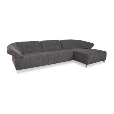 Butterfly Fabric Corner Sofa in Grey by Ewald Schillig-RQW-2036298