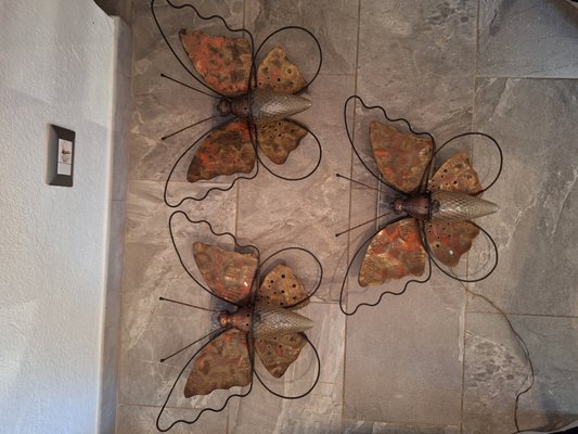 Butterfly Wall Light in Murano Glass, Murano, 1950s-HIT-1760083