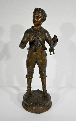 C. Anfrie, Bonne Pêche, 19th-Century, Bronze-RVK-1341718