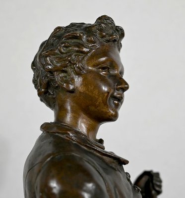 C. Anfrie, Bonne Pêche, 19th-Century, Bronze-RVK-1341718