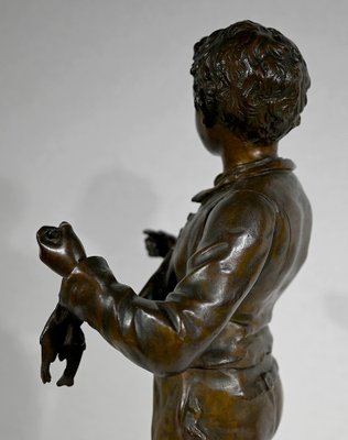 C. Anfrie, Bonne Pêche, 19th-Century, Bronze-RVK-1341718