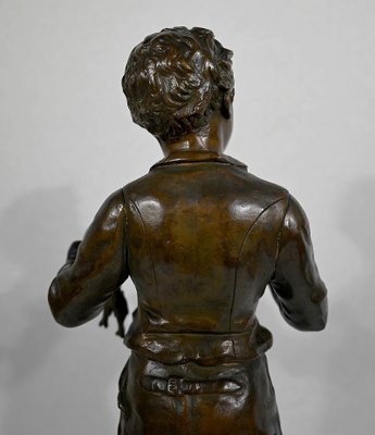 C. Anfrie, Bonne Pêche, 19th-Century, Bronze-RVK-1341718