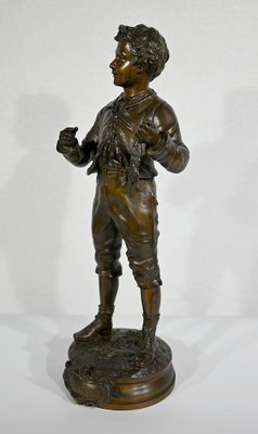 C. Anfrie, Bonne Pêche, 19th-Century, Bronze-RVK-1341718