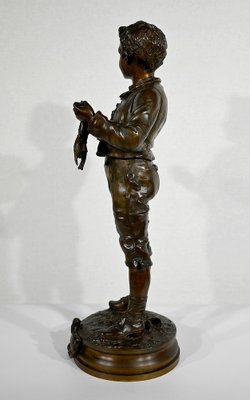 C. Anfrie, Bonne Pêche, 19th-Century, Bronze-RVK-1341718