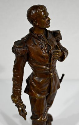 C. Anfrie, L’Estafette, 19th-Century, Bronze-RVK-1337809