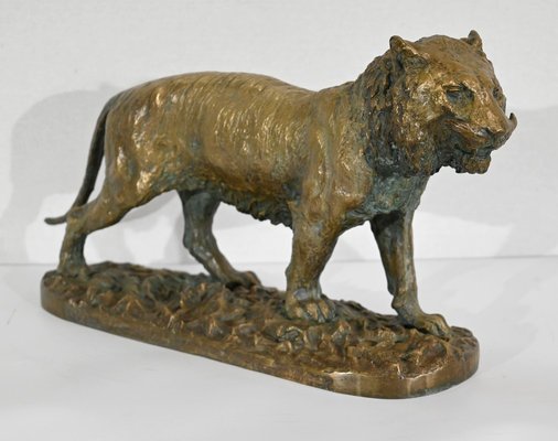 C. Fratin, Tigre marchant Sculpture, 19th-Century, Bronze-RVK-1338948