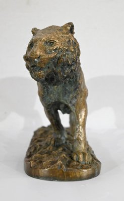 C. Fratin, Tigre marchant Sculpture, 19th-Century, Bronze-RVK-1338948