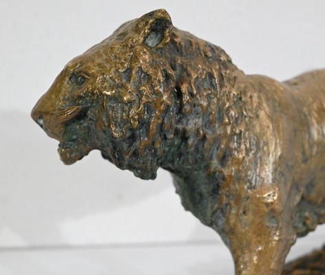 C. Fratin, Tigre marchant Sculpture, 19th-Century, Bronze-RVK-1338948