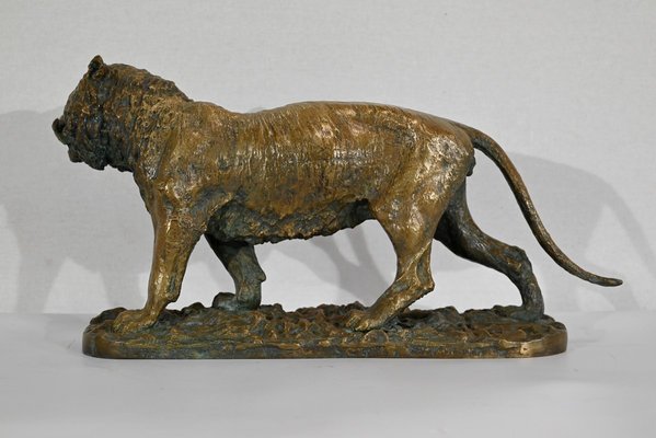 C. Fratin, Tigre marchant Sculpture, 19th-Century, Bronze-RVK-1338948