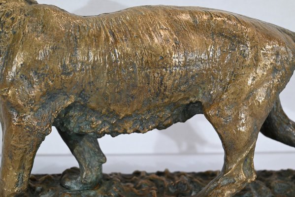 C. Fratin, Tigre marchant Sculpture, 19th-Century, Bronze-RVK-1338948