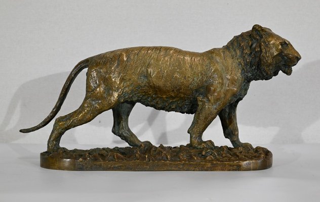 C. Fratin, Tigre marchant Sculpture, 19th-Century, Bronze-RVK-1338948