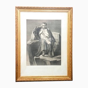 C. J. Fuhr & J. A. Lafosse, Napoleon in Sainte-Helene, 1859, Lithograph, Framed-OJE-1255118