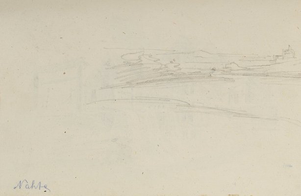 C. Nathe, View of a Mill, 19th-century, Pencil-OJR-1273420