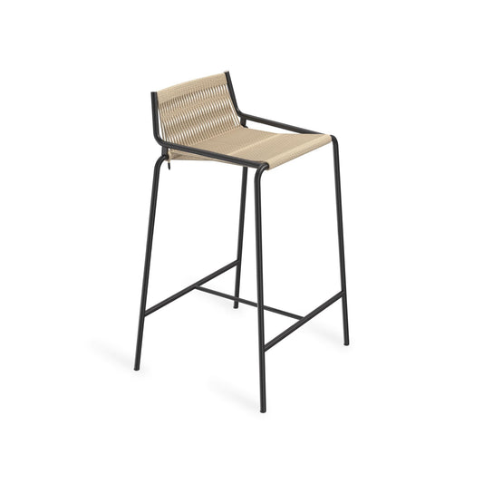 Noel Bar Stool by Thorup Copenhagen #H67 cm / Black/Linen