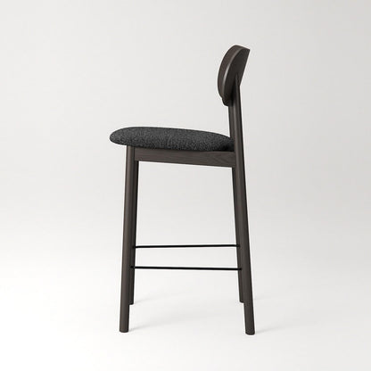Decotique Elephant Bar Stool Dark Oak/Anthracite Bouclé