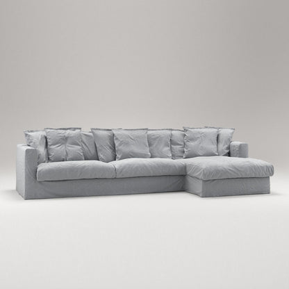 Decotique Le Grand Air 3-Seater Sofa Chaise Right Nordic Sky