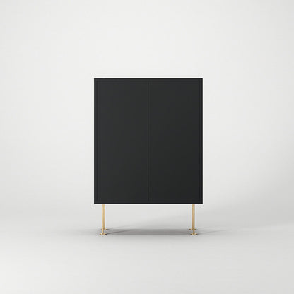 Decotique Vogue Cabinet 64 Anthracite Grey/Brass