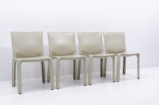 Cab 412 Chairs by Mario Bellini for Cassina, 1990s, Set of 4-TJQ-1815636