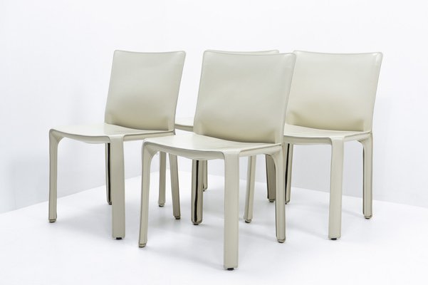 Cab 412 Chairs by Mario Bellini for Cassina, 1990s, Set of 4-TJQ-1815636