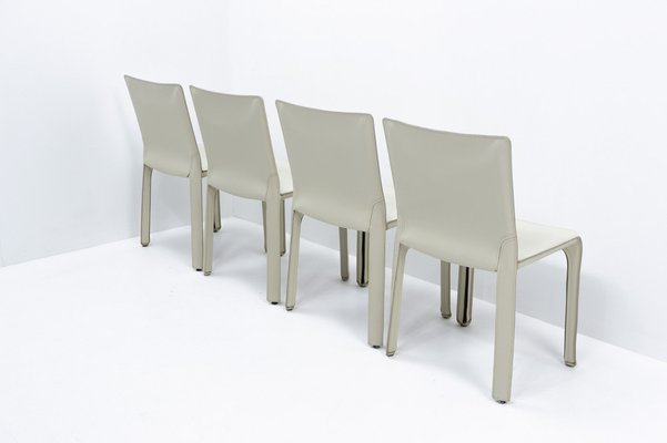 Cab 412 Chairs by Mario Bellini for Cassina, 1990s, Set of 4-TJQ-1815636