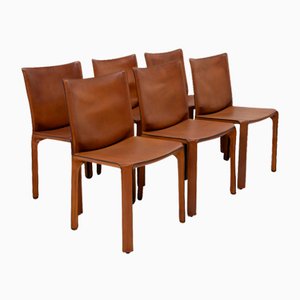 Cab 412 Chairs by Mario Bellini for Cassina, 1990s, Set of 6-TJQ-1794729