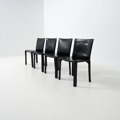 Cab Chairs by Mario Bellini for Cassina, 1970s, Set of 4-VT-1815821