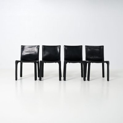 Cab Chairs by Mario Bellini for Cassina, 1970s, Set of 4-VT-1815821