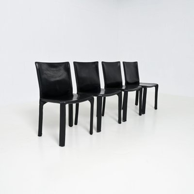 Cab Chairs by Mario Bellini for Cassina, 1970s, Set of 4-VT-1815821