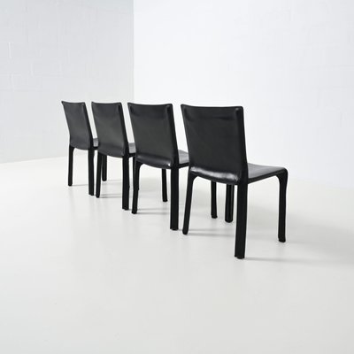 Cab Chairs by Mario Bellini for Cassina, 1970s, Set of 4-VT-1815821