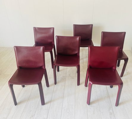 CAB Chairs by Mario Bellini for Cassina, Set of 6-NWG-1257029