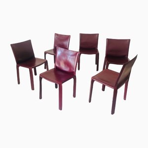 CAB Chairs by Mario Bellini for Cassina, Set of 6-NWG-1257029