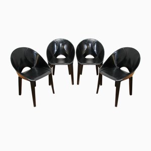 Cab K5 Armchairs by Mario Bellini for Cassina, Set of 4-NMC-2035511