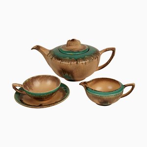 Cabana Style Ceramic Tea Set, Germany, 1920s, Set of 15-BAF-763498