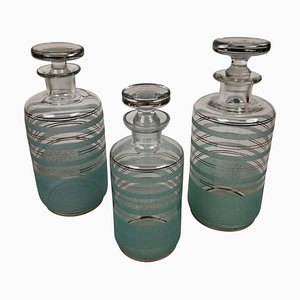 Cabana Style Glass Carafes, 1930s, Set of 3-BAF-763433