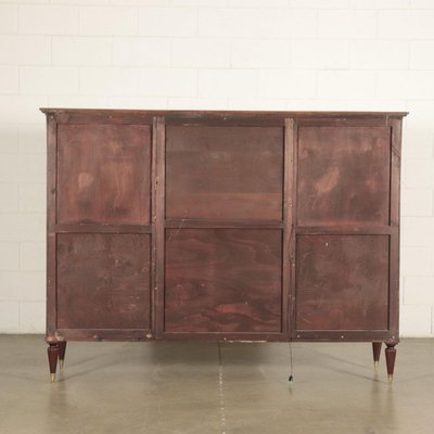 Cabinet in Mahogany Veneer and Brass, Italy, 1950s-VMM-809383