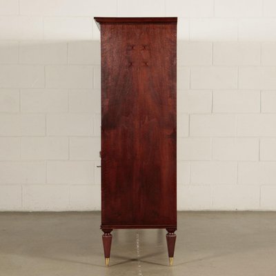 Cabinet in Mahogany Veneer and Brass, Italy, 1950s-VMM-809383