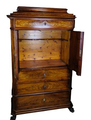 Cabinet in Polished Mahogany and Walnut, 1880-UY-1723447