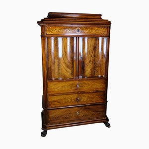 Cabinet in Polished Mahogany and Walnut, 1880-UY-1723447