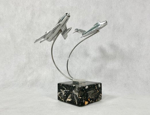 Cabinet Miniature with MiG 15 and MiG 19 Planes, Poland, 1950s-ZCY-1375690