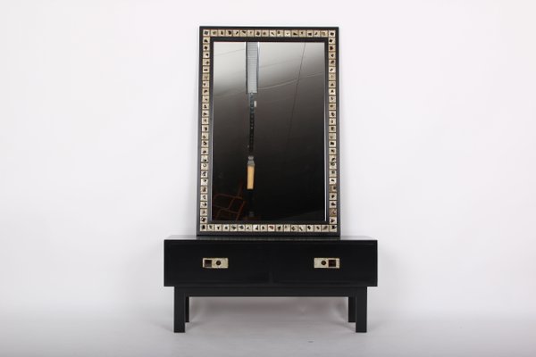 Cabinet & Mirror by Poul Nørreklit for Selectform, 1970s, Set of 2-DQ-838111