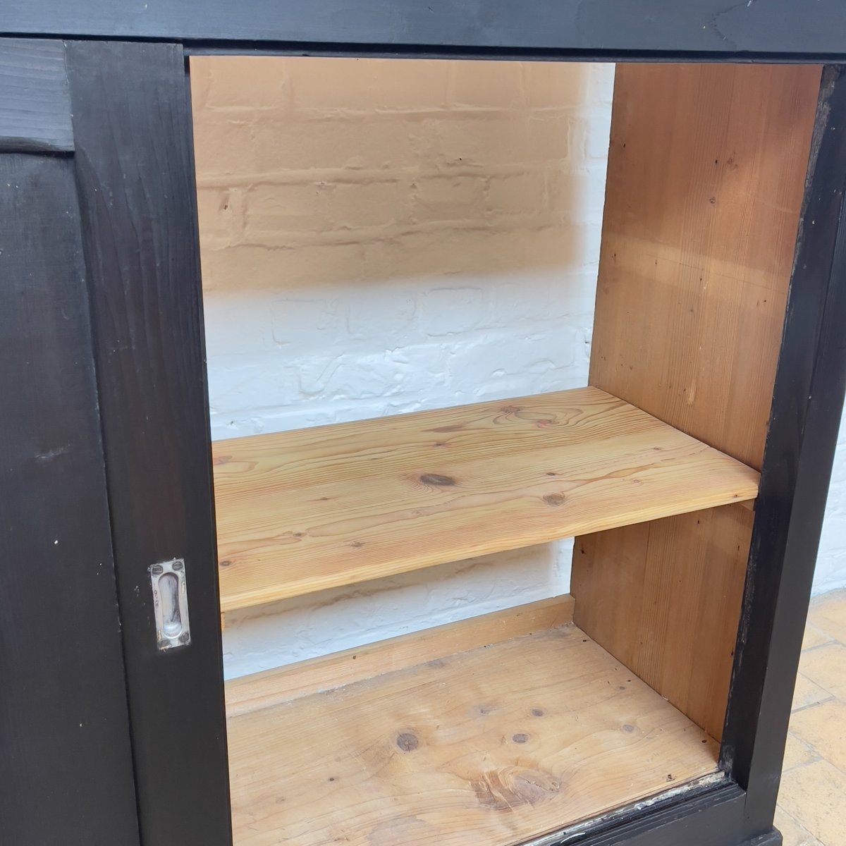 Cabinet with Wooden Sliding Doors